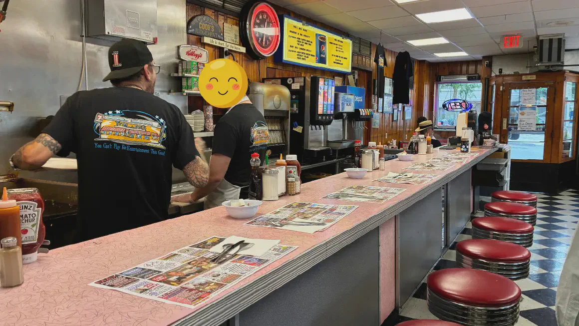 Tom & Joe’s Dinerの店内