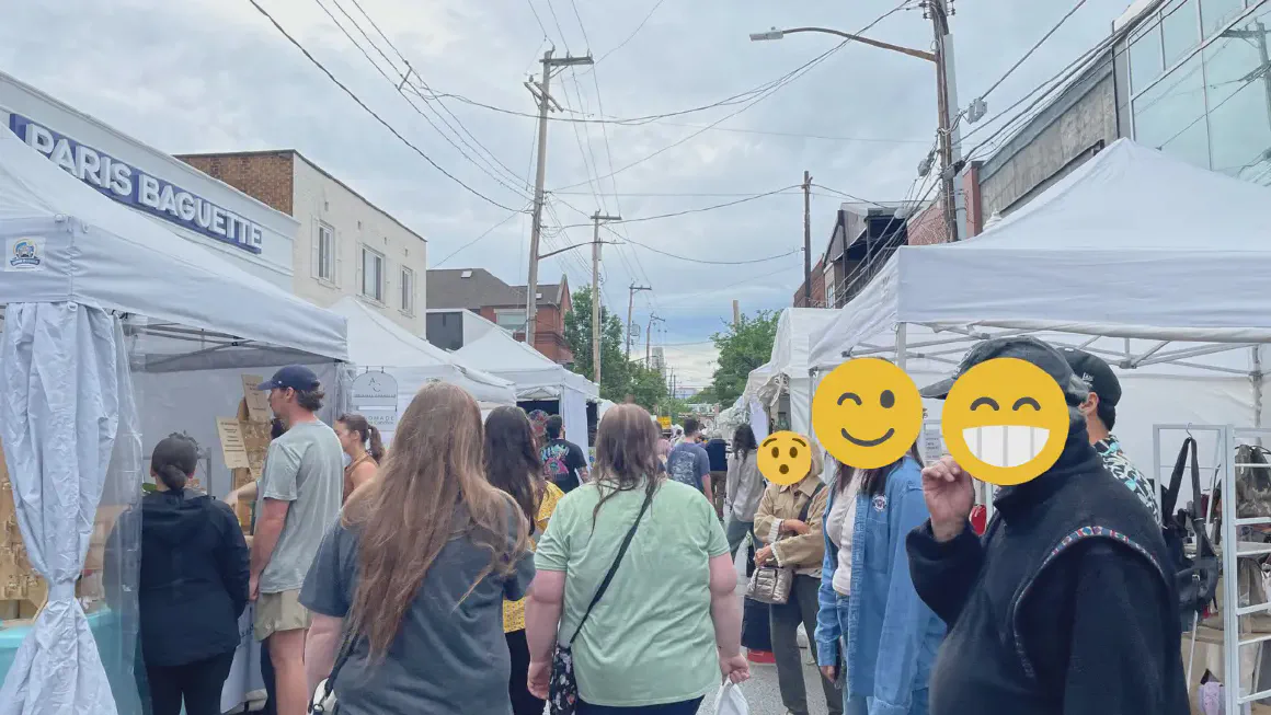 歩行者天国になったWalnut Street