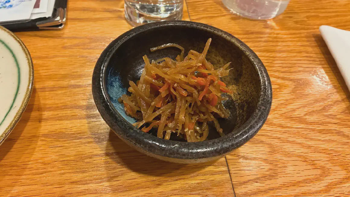 鉄板焼 京都のきんぴらごぼう