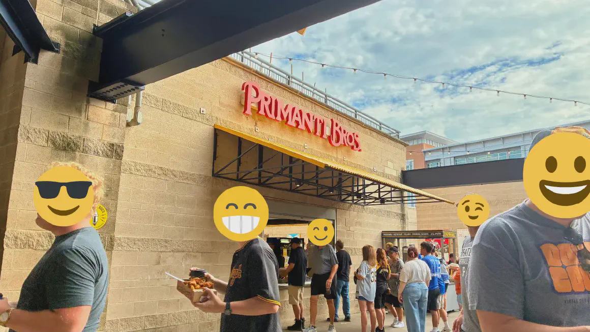 球場内のPrimanti Brothersの店舗