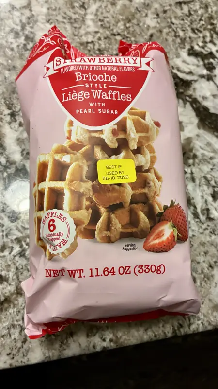 Strawberry Brioche Liège Waffles