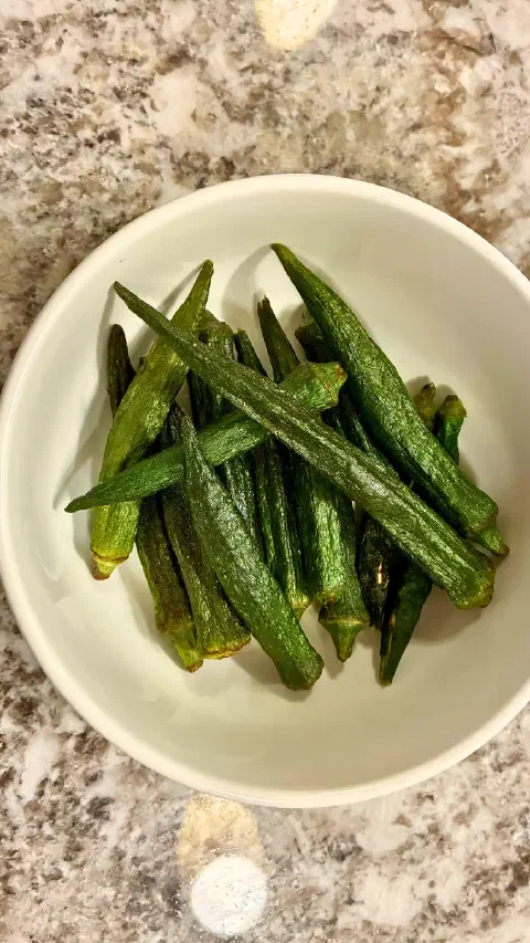 オクラそのままの形のCrispy Crunchy Okra