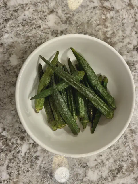 オクラそのままの形のCrispy Crunchy Okra